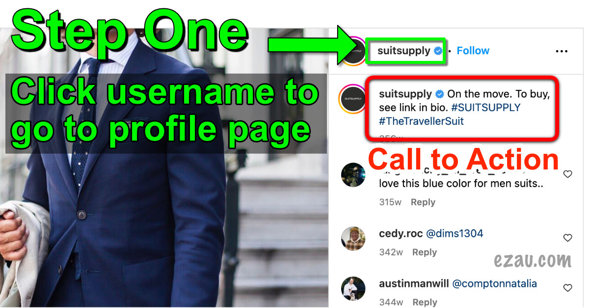 Instagram Call to Action